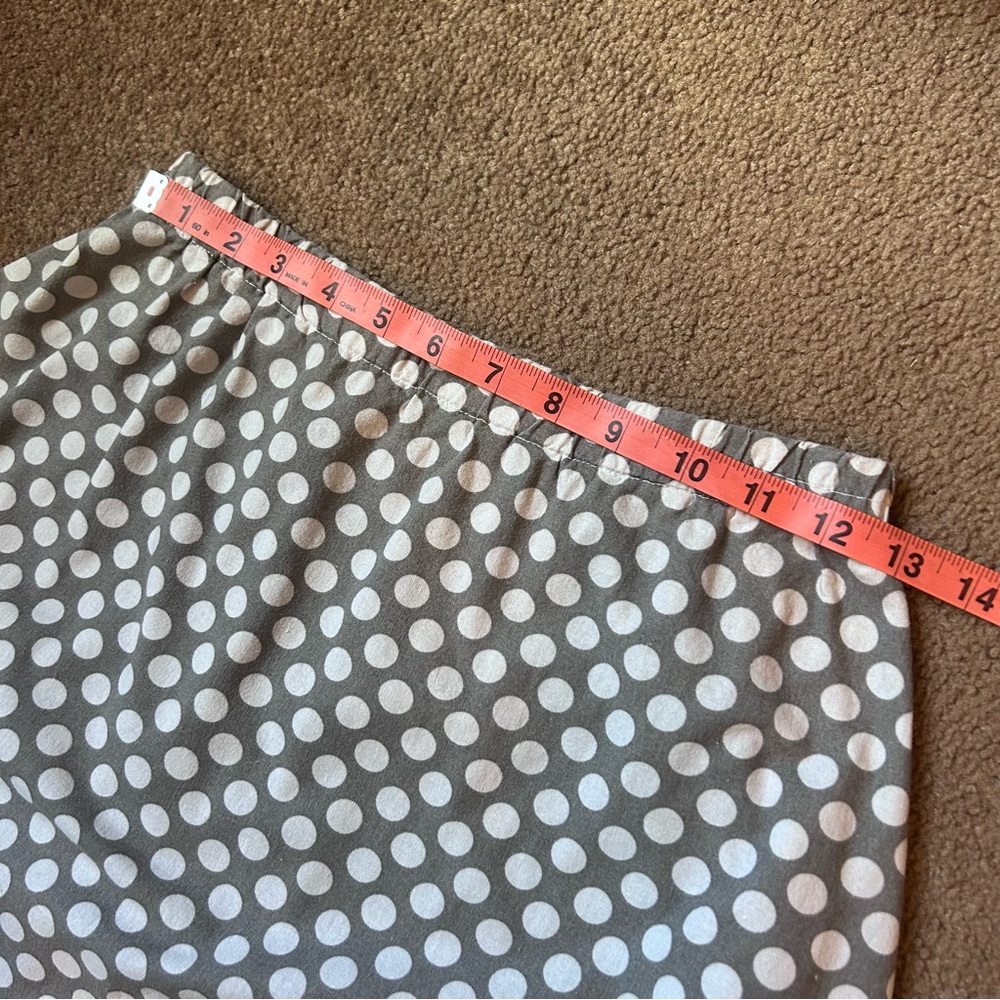 Gray & Cream Polka Dot Skirt - Picture 2 of 5